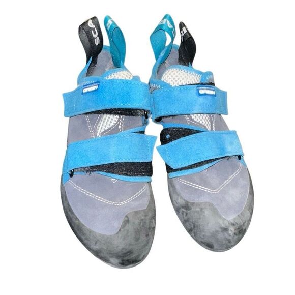 SCARPA Origin rock Climbing Shoes. M- 5, w- 6, EU 37 boulder, black + blue - Picture 8 of 9